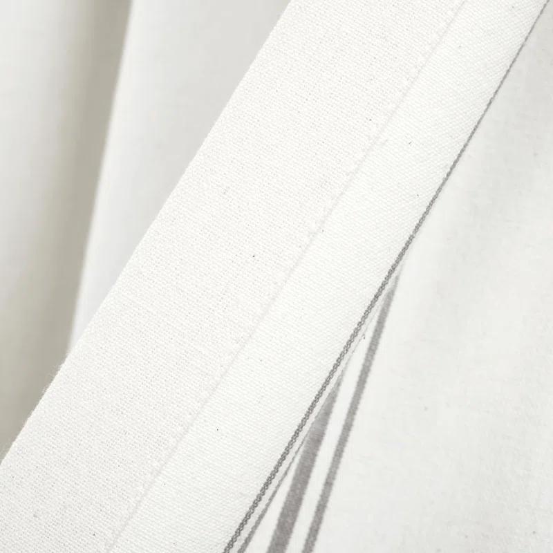Lush Decor Striped Cotton Tailored Window Valance