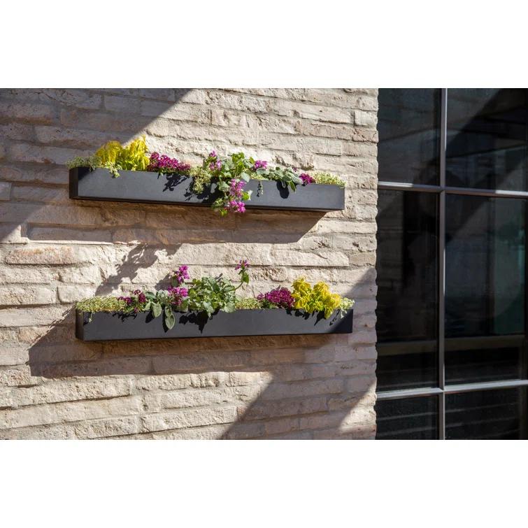 Geo Series Plastic Trough Hanging Planter
