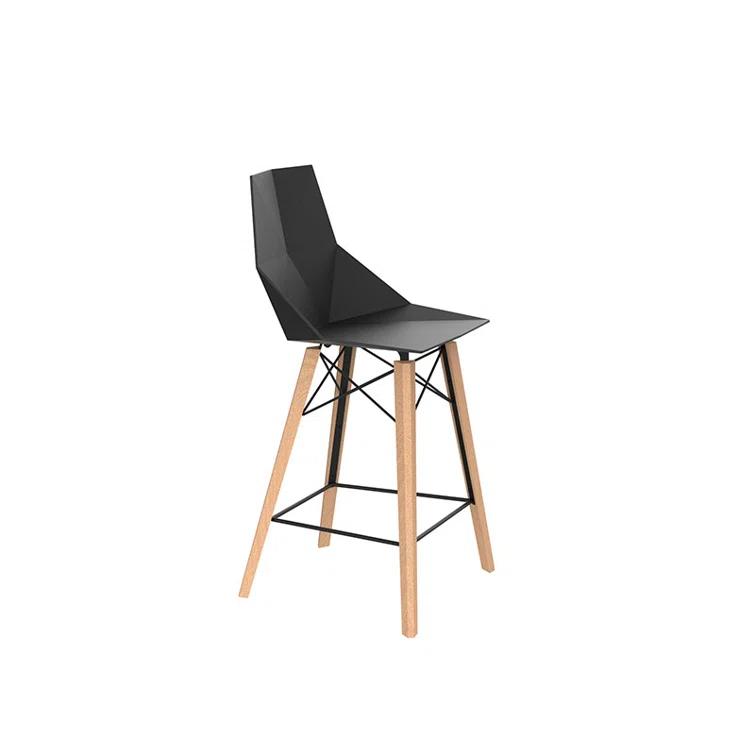Vondom Faz Wood - Counter Stool - Set Of 4 - Basic/Injection (Set of 4)