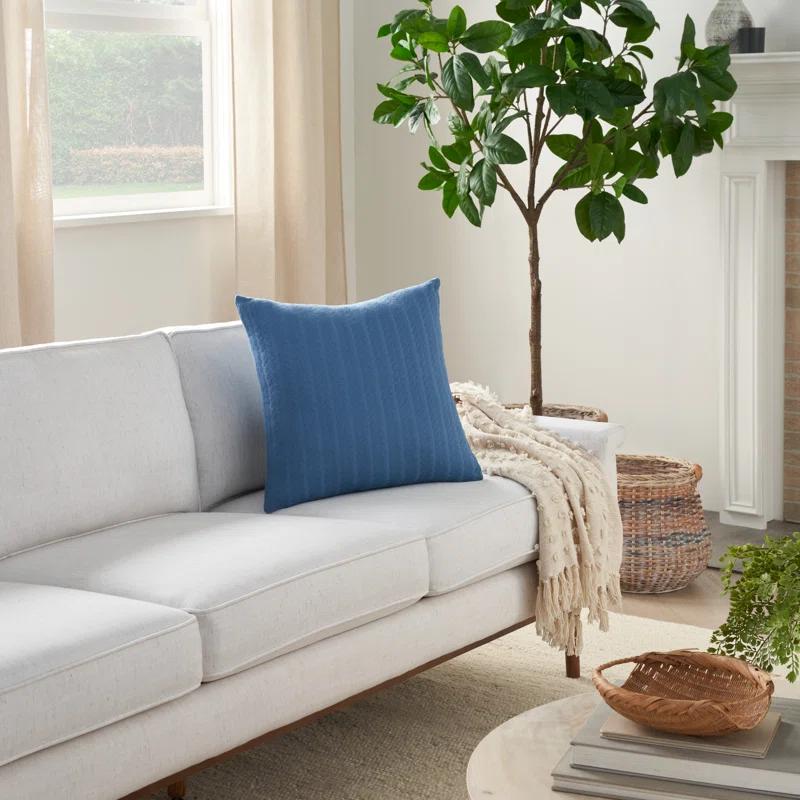 Mina Victory EE255-018018 Cotton Reversible Pillow Cover