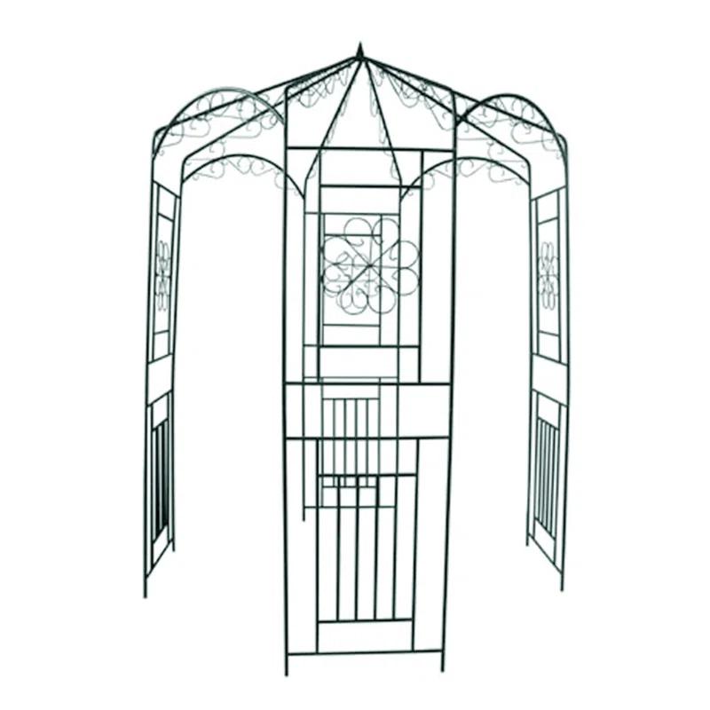 Winston Porter Anastashia 63" W Metal Arbor in Green