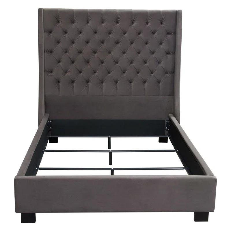 Diamond Sofa Park Avenue Upholstered Wingback Bed