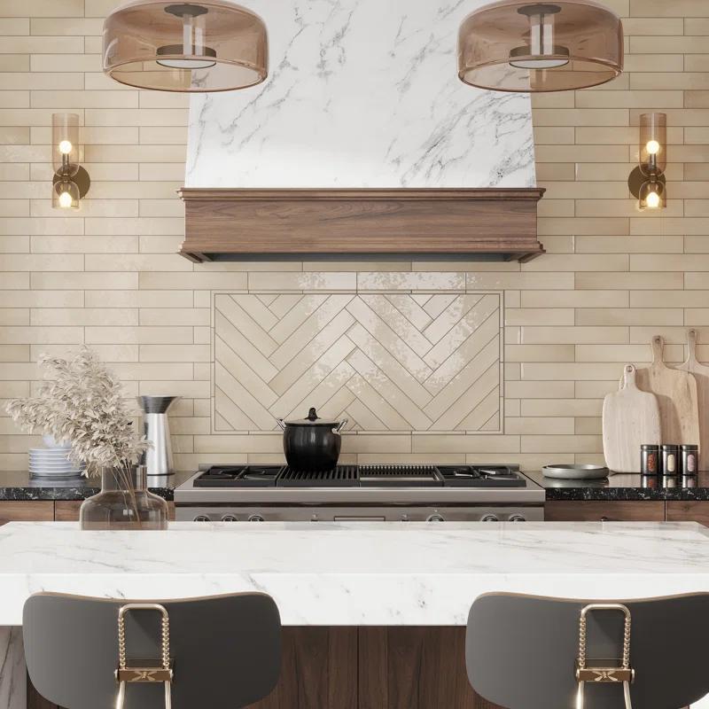 Apollo Tile Silken 7.9'' L x 0.5'' W Ceramic Round Tile Trim (Set of 10)