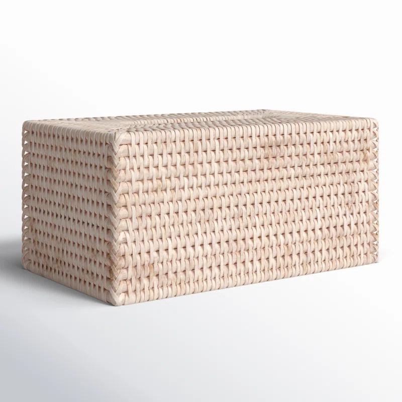 Birch Lane™ Glinda Rattan Long Tissue Box Cover & Reviews | Wayfair