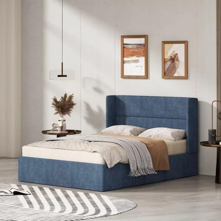 Latitude Run® Gaillarde Hydraulic Lift Up Storage Upholstered Platform Bed