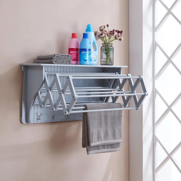 Latitude Run® Collapsible Accordion Wall Mounted Drying Rack & Reviews | Wayfair