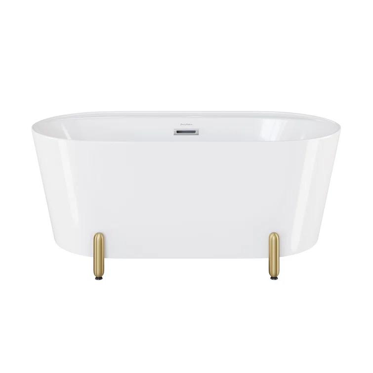 Swiss Madison Monaco 59" Freestanding Bathtub With Matte Black Stand SM-FB1002BG