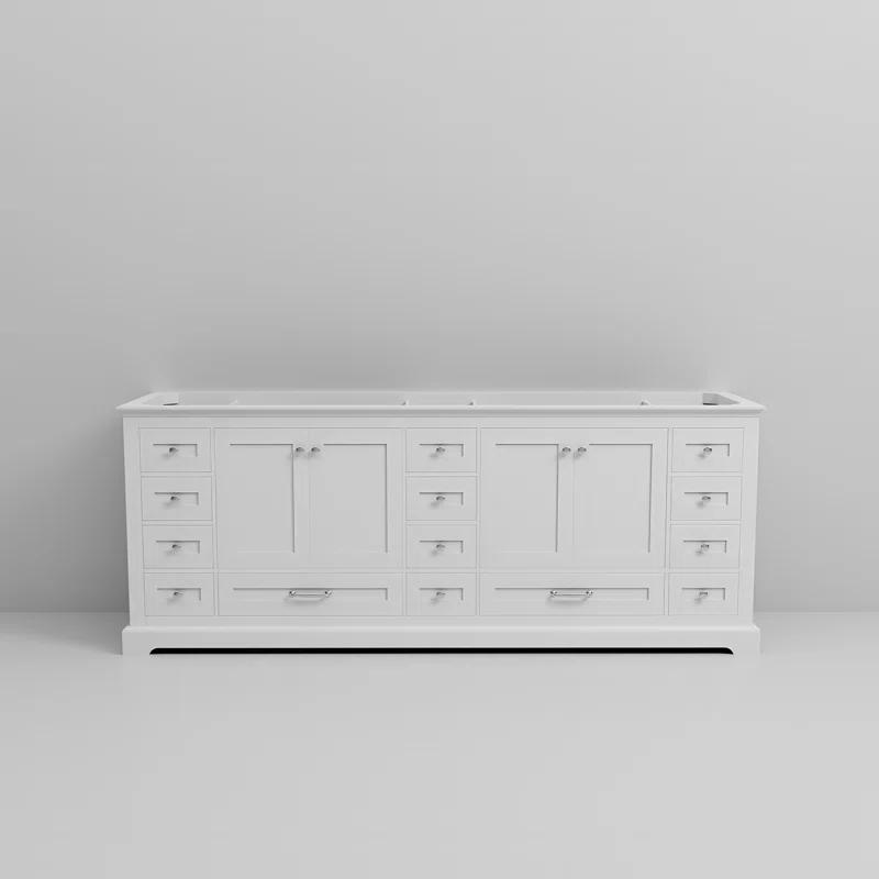 Lexora Dukes 84" Double Bathroom Vanity Base Only