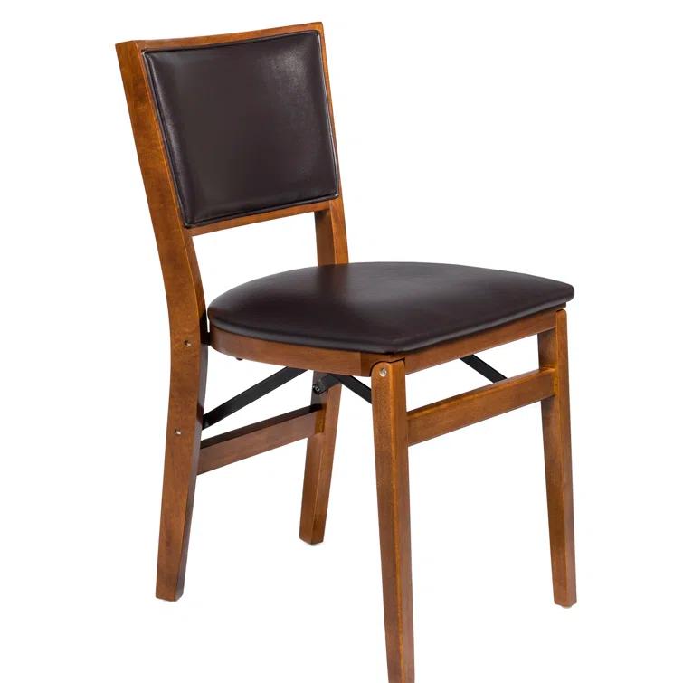 Stakmore Company, Inc. Vinyl Padded Stackable Folding Chair Folding Chair Set (Set of 2)