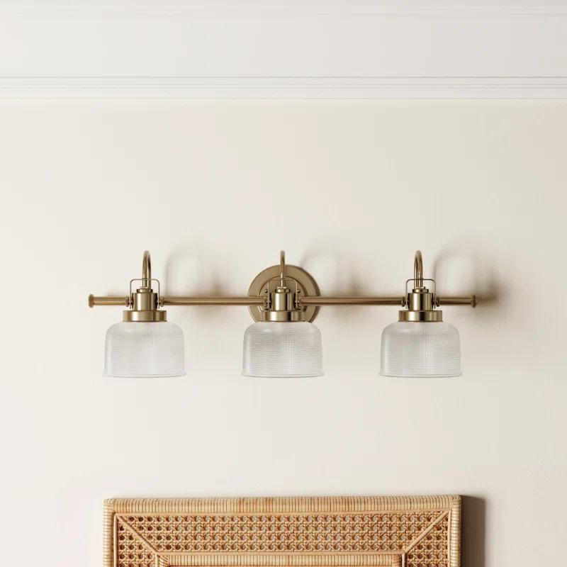 Rosser 3 Light Transparent Dimmable Vanity Light