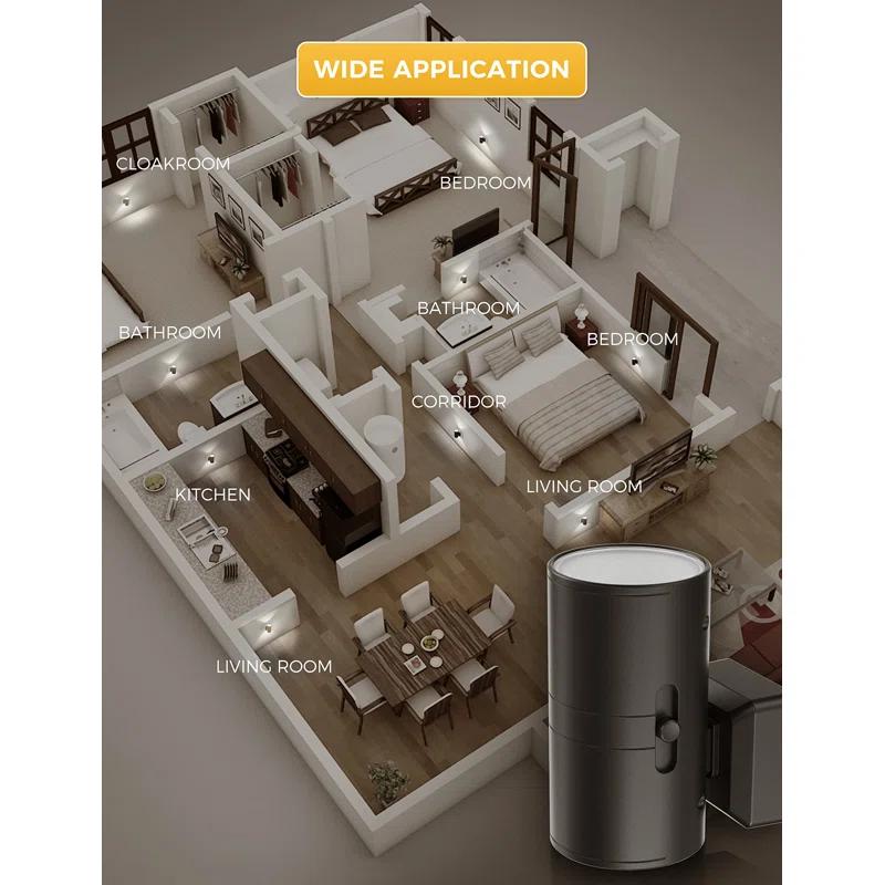 UNIVERSAL WINDOW SOLUTIONS Night Light, Bright Night Light, Night Lights Plug Into Wall, 5000K Daylight White, Dimmable Night Lights With Light Sensor, Decorative Night Lights For Hallway Bathroom Kitchen, 2 Pack