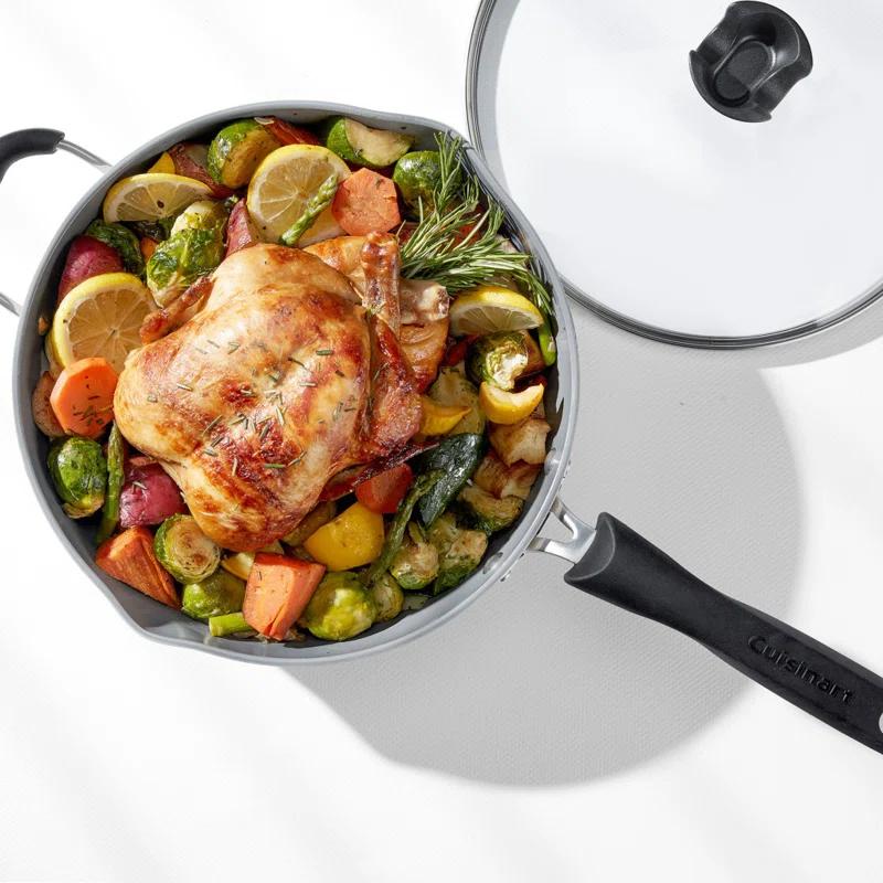 Cuisinart Preferred Pan 4 Piece Set (4.5 Qt. Multi-Purpose Pan with Cover, Steamer, Slotted Turner)