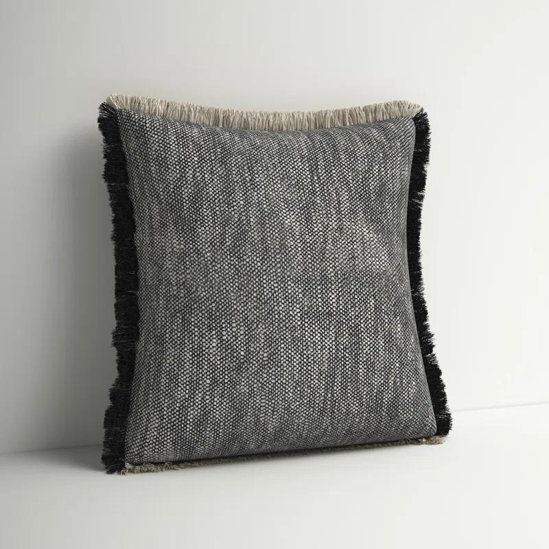 Rajani Home Jessei Fringed Cotton Throw Pillow