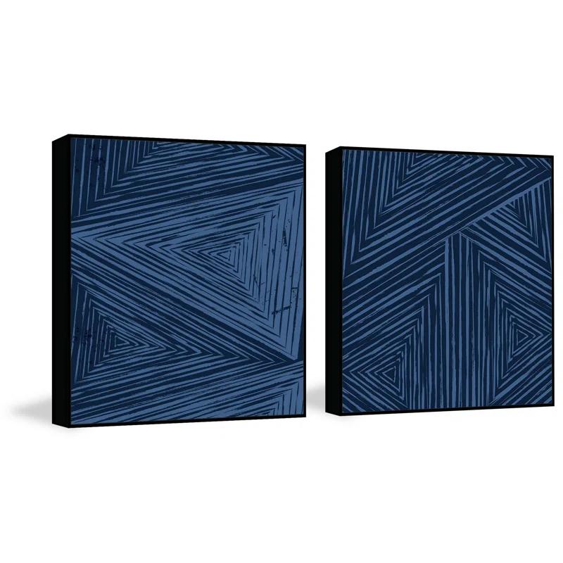 Orren Ellis " Triangular Patterns Diptych " by Marmont Hill 2 - Pieces
