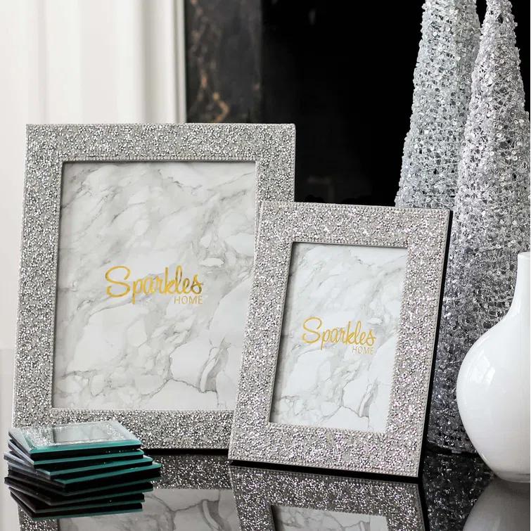Sparkles Home Luminous Picture Frame in Silver