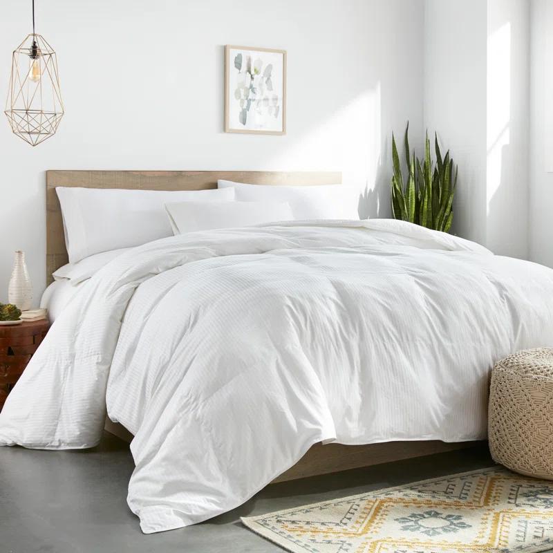 Downlite Colossal King Oversized 120" x 120" King Down Alternative Comforter - White Color