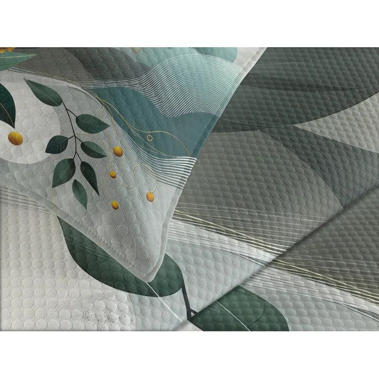 Ambesonne Floral Coverlet Set