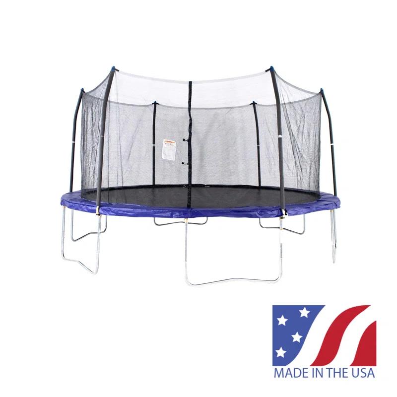 Skywalker Trampolines Skywalker Trampolines 16 Round Trampoline With Enclosure  Blue