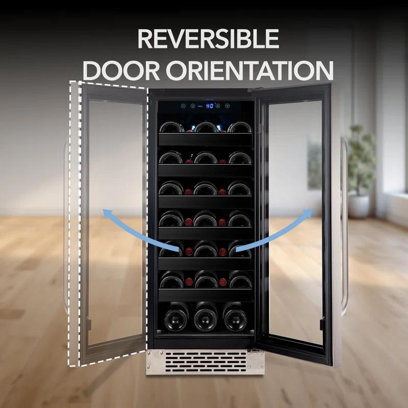 Whynter Whynter 15'' width 33 Bottle Single Zone Built-In Wine Refrigerator
