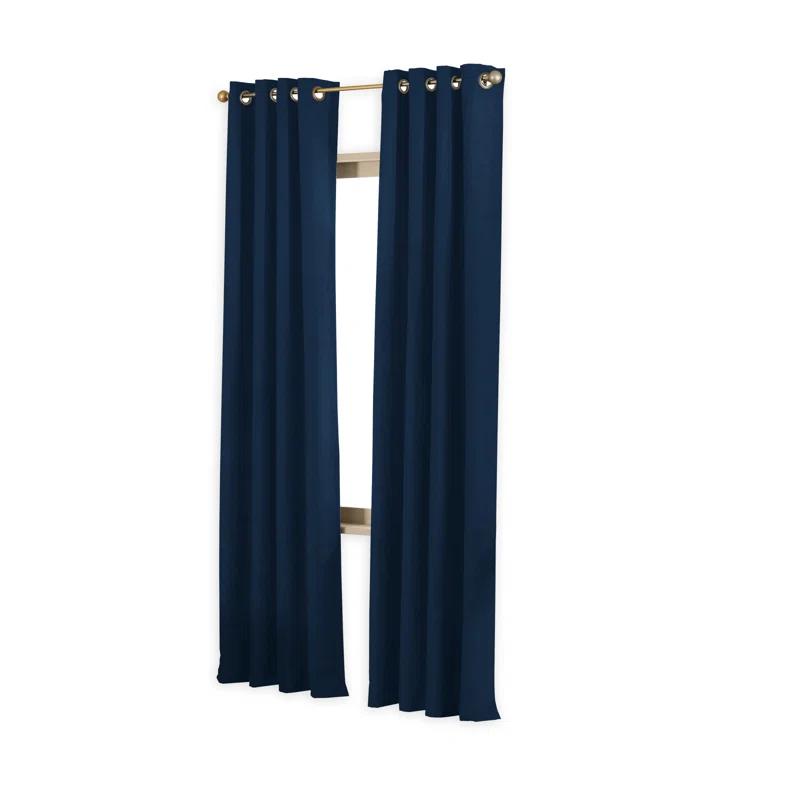 Winston Porter Curtainworks Boehme Solid Room Darkening Grommet Single Curtain Panel