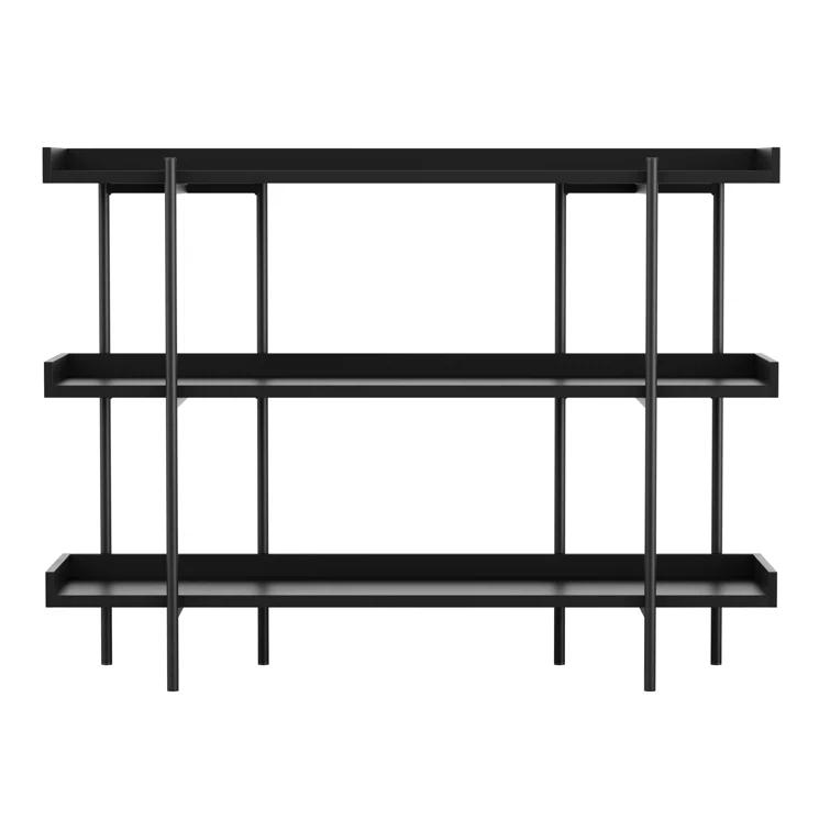 Martha Stewart Raines Martha Stewart Emmett 3 Shelf Storage Display Unit Bookcase with Metal Frame