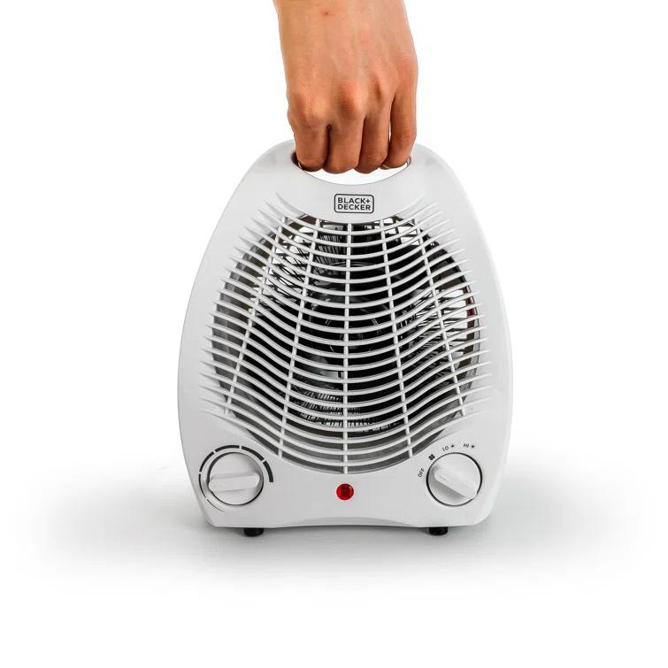 BLACK+DECKER Personal Desktop 1,500 Watt Electric Fan Compact Heater