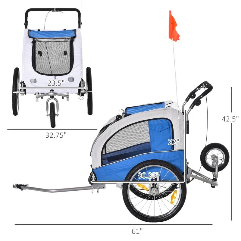 Aosom Foldable Pet Jogger Stroller