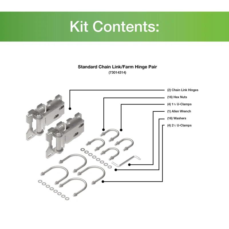 Barrette Outdoor Living Standard Chain Link/Farm Hinge