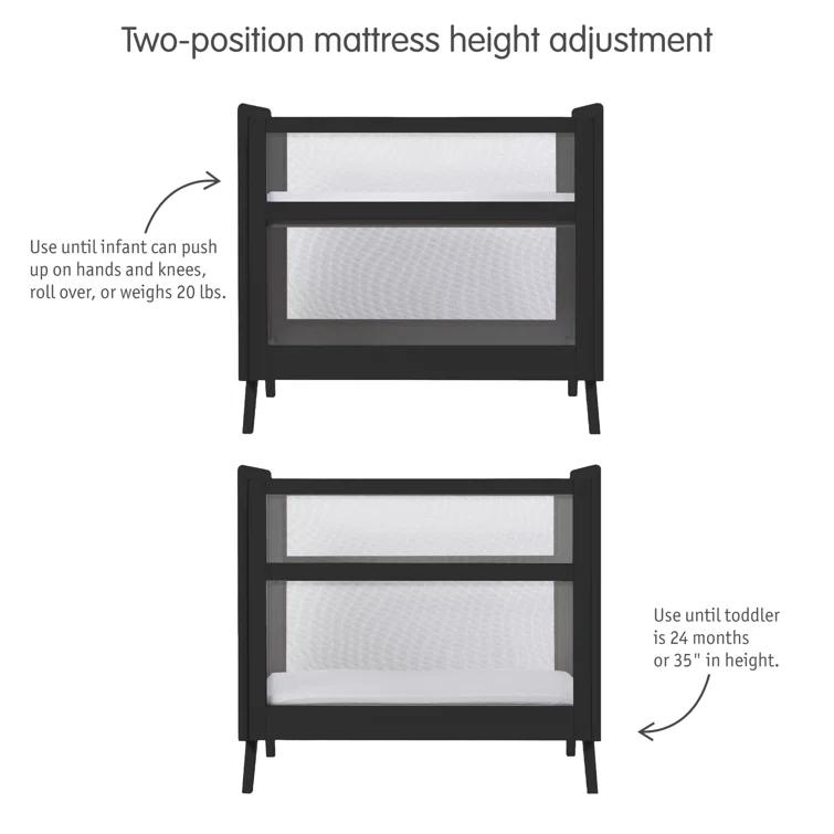 BreathableBaby Breathable Mesh 2-in-1 Mini Crib, Greenguard Gold Certified & Reviews | Wayfair