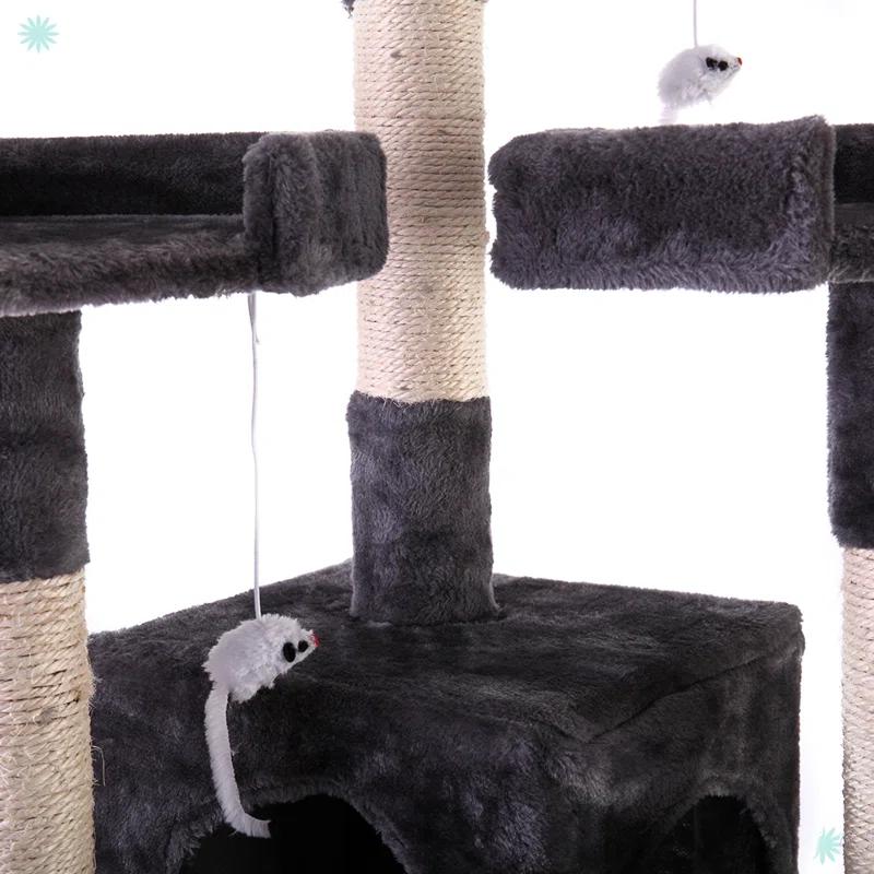 Tucker Murphy Pet™ Multi-Level Cat Tree Tower, Kitten Condo House With Scratching Posts