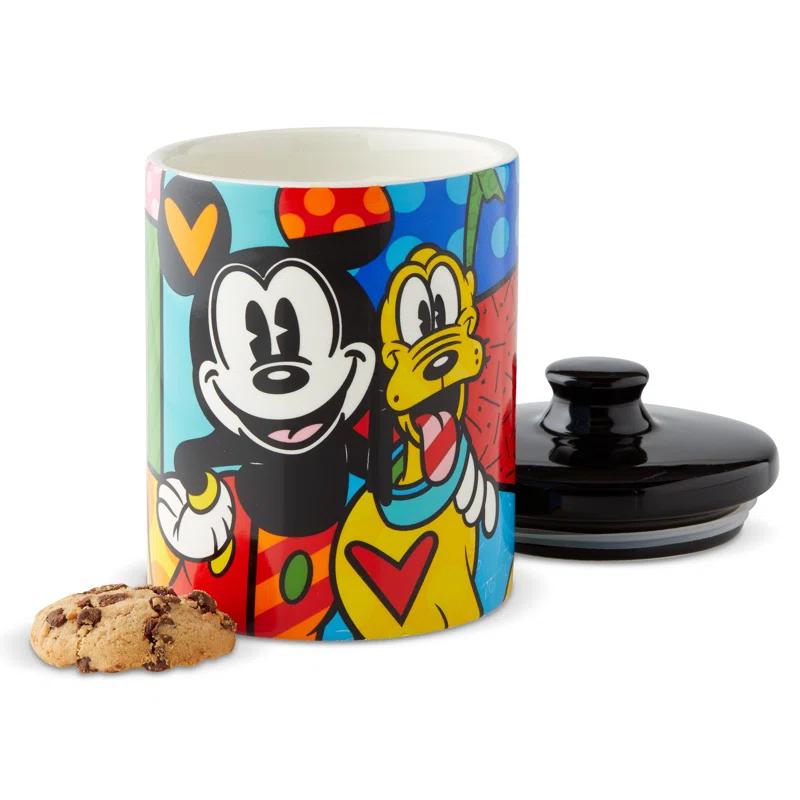 Disney by Britto MickeyMouse & Pluto Canister 6in H