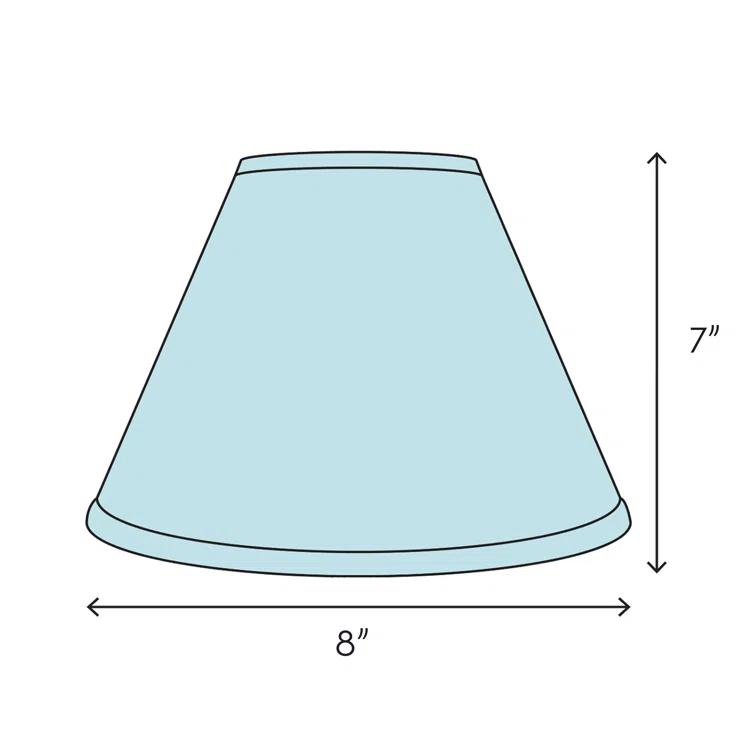 Home Concept Inc 7'' H x 8'' W Silk Empire Lamp Shade