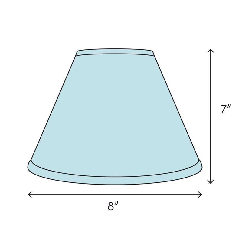 Home Concept Inc 7'' H x 8'' W Silk Empire Lamp Shade