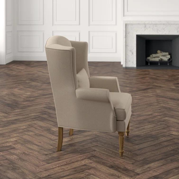 Zentique Upholstered Wingback Chair