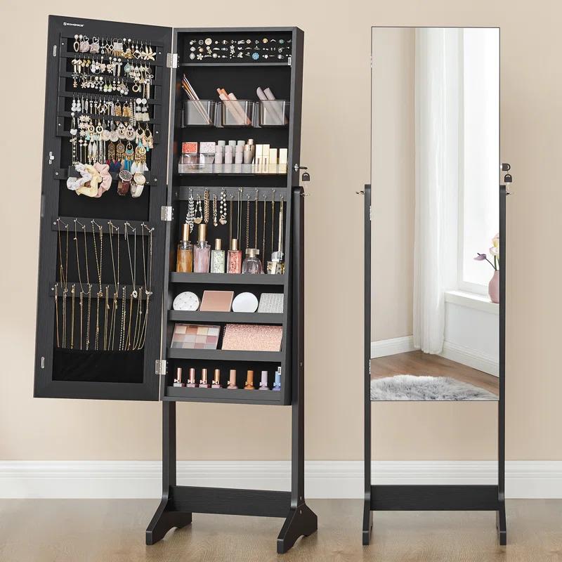 Songmics 16.2'' Wide Freestanding Jewelry Armoire