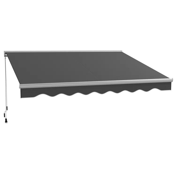 Outsunny Outsunny Polyester Cover Retractable Patio Awning