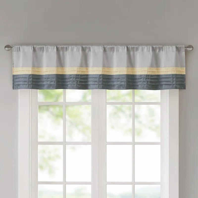 Madison Park Amherst Polyoni Pintuck Single Window Valance & Reviews | Wayfair