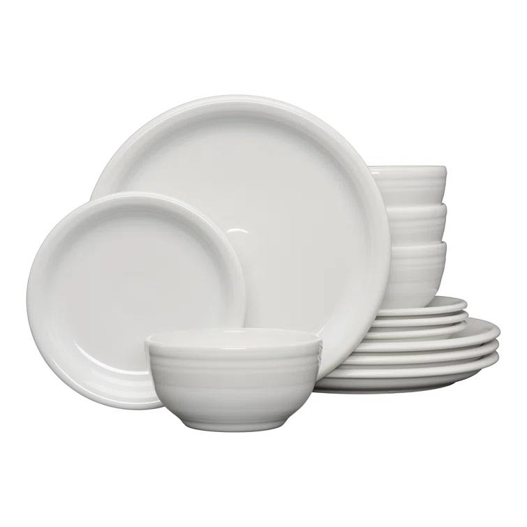 Fiesta Fiesta Bistro Coupe 12-Piece Dinnerware Set, Service for 4