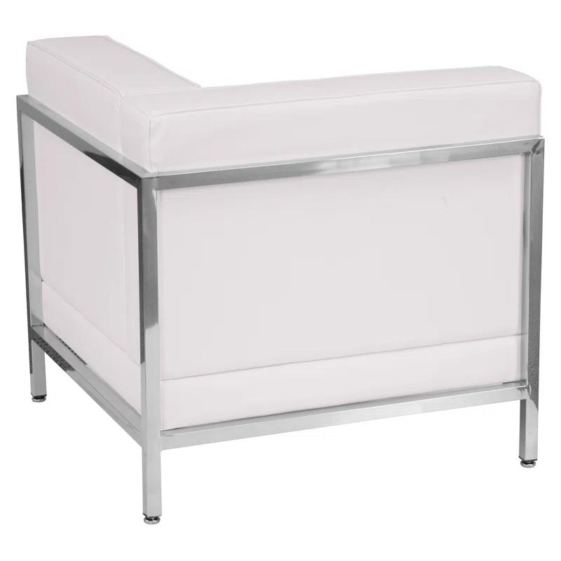 Hercules LeatherSoft Modular Right Corner Chair with Quilted Tufted Seat