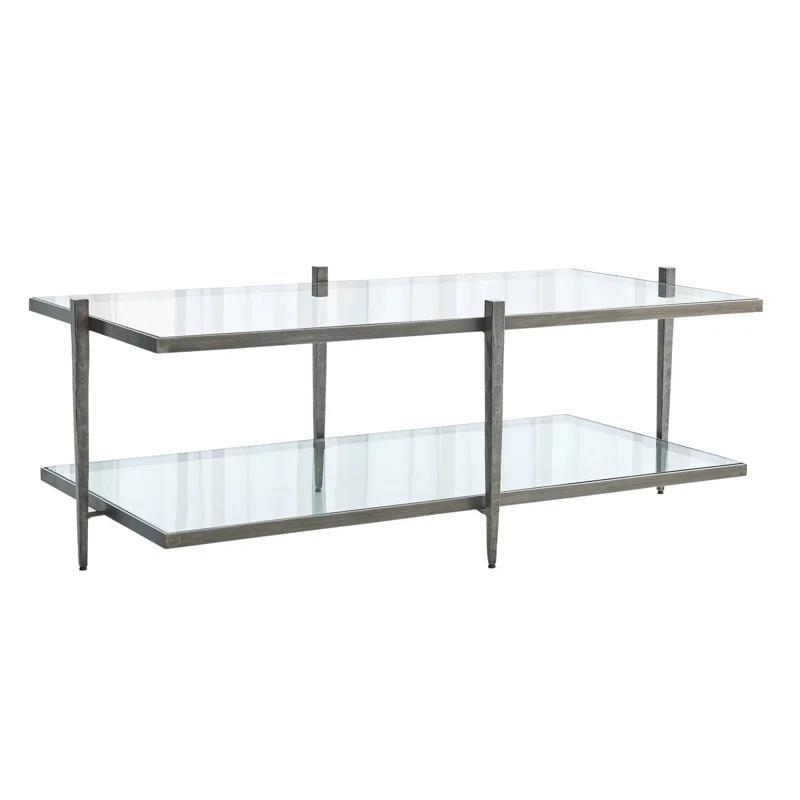 Global Views Laforge Cocktail Table-Natural Iron