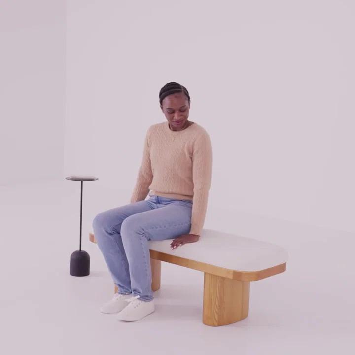 AllModern Hilarie 48" Boucle Bench & Reviews | AllModern