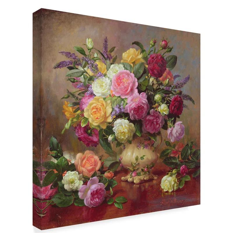 Trademark Fine Art Albert Williams " Roses From A Victorian Garden "