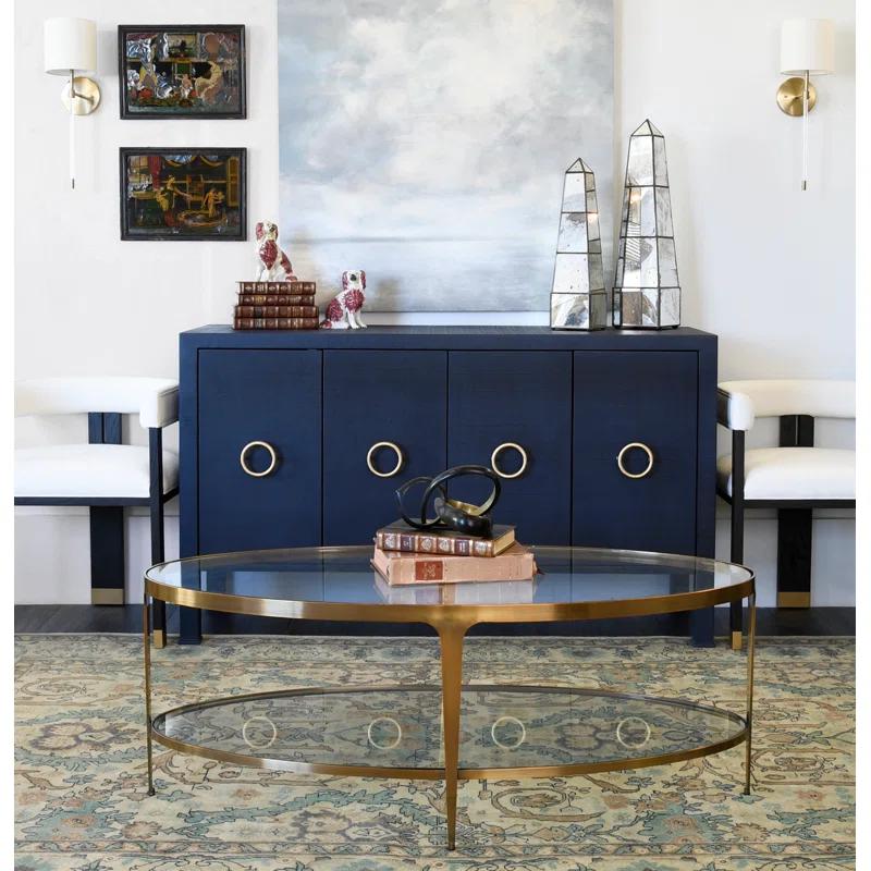 Brando Glass Top Coffee Table