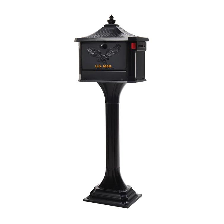 Pedestal Locking Post Mounted Mailbox