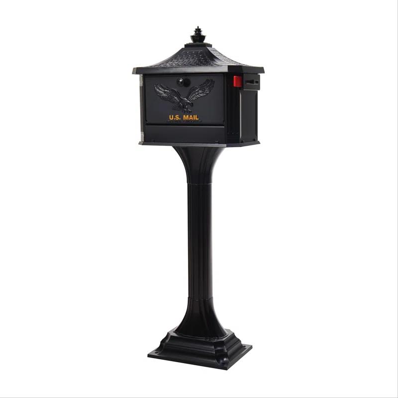Pedestal Locking Post Mounted Mailbox