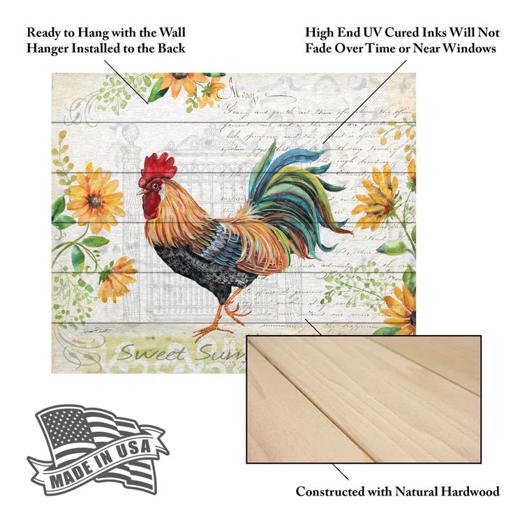 Trademark Fine Art " Seasonal Rooster 8 " by Jean Plout Painting Print