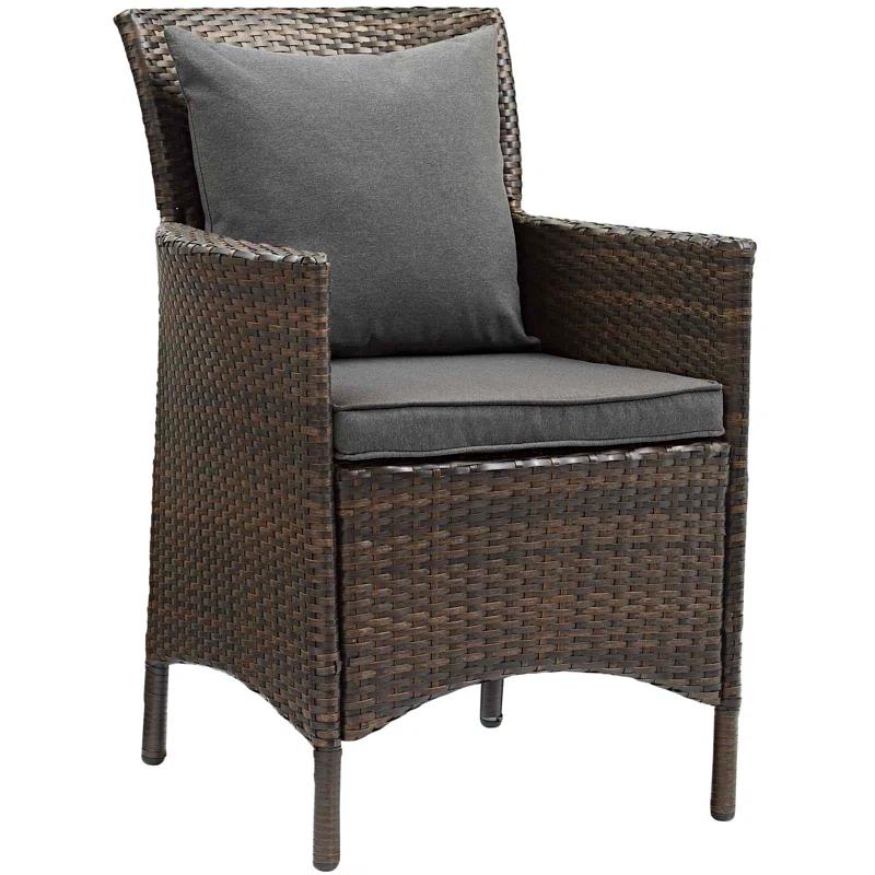 Modway Conduit Outdoor Patio Wicker Rattan Dining Armchair by Modway (Set of 4)