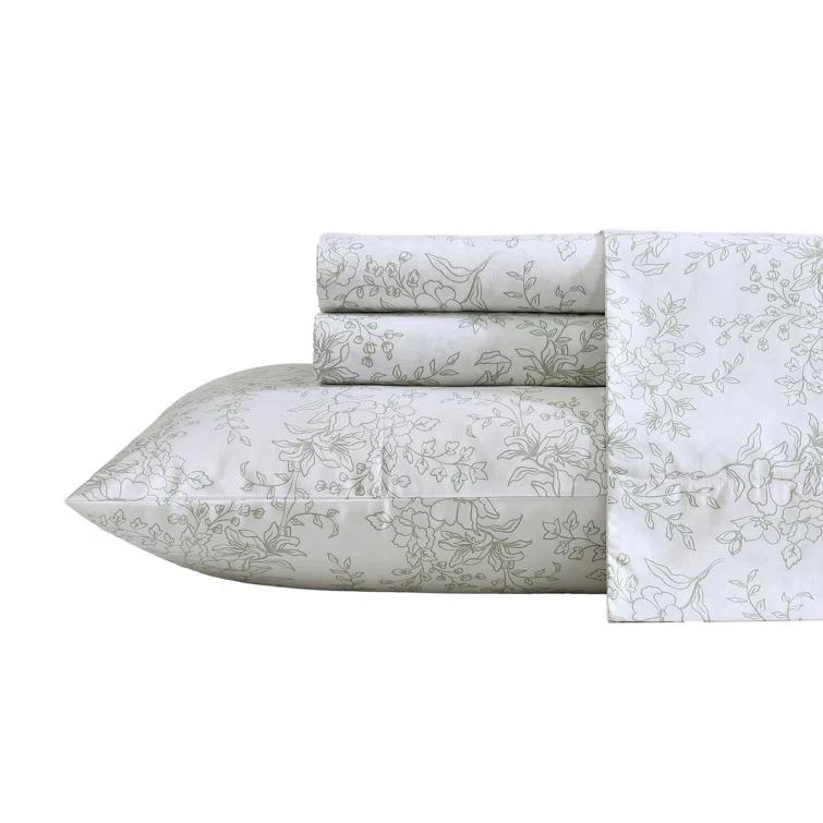 Stone Cottage Bedding Stone Cottage Hawley Floral Cotton Green Sheet Set