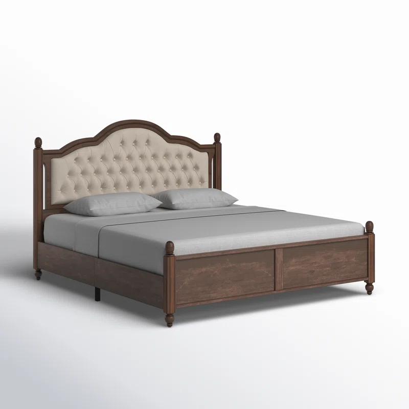 Lark Manor™ Amilio Upholstered Bed Solid Wood Platform