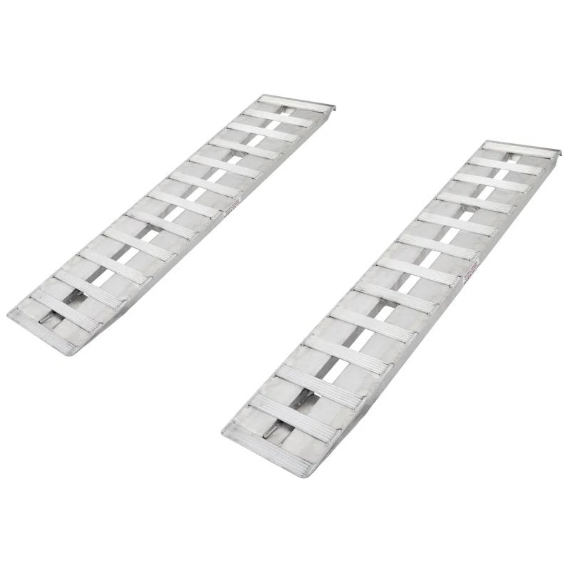 HD Ramps 72" Aluminum Truck Car Auto Trailer Ramps Auto Hauler Hook Ends 4000 lb